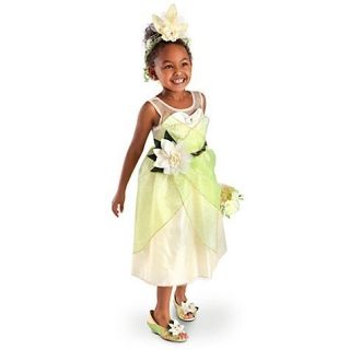 New Disney Store Princess Tiana Costume Dress L 10