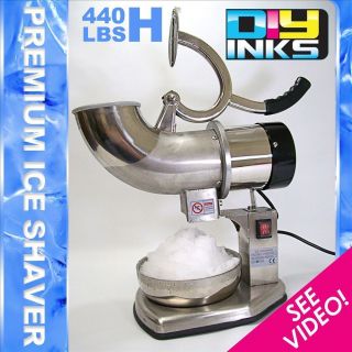 New Sno Snow Cone Ice Shaver Shaved Icee Maker Machine