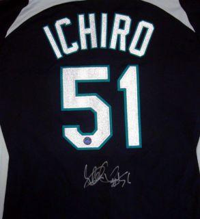 Ichiro Suzuki Autographed Signed Seattle Mariners BP Jersey 51 Holo