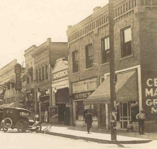 Idaho Twin Falls Main Street Cars C 1920 Real Photo Postcard
