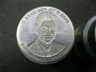 Bill Clinton Marijuana Two Faced Worthless Coin Token Die Set Very