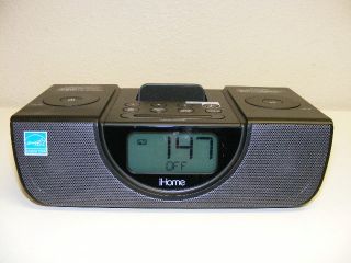 iHome iPod iPhone Dock MP3 Sure Alarm Clock Radio Battery Backup HIP42