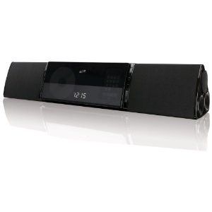 ILIVE WALL MOUNTABLE SPEAKER BAR W/ DOCK FOR IPHONE IPOD CD DVD PLAYER