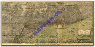 1893 Chicago Illinois The Windy City IL Map CD
