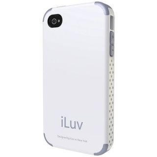 iLuv ICC760 Regatta Dual Layer Case for Apple iPhone 4S 4 White