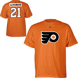 Philadelphia Flyers James Van Riemsdyk Player Name Number T Shirt