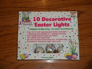  of Ten Easter Egg Blow Mold Indoor Lights by Easter Impressions
