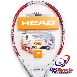 Head Nano Titanium TI Impulse Adult Tennis Racket RRP£50 UK3 US 4 3 8