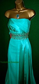New Monsoon Green Silk Imelda Long Evening Dress Asstd