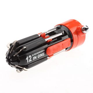 USD $ 12.19   12 in 1 Multi Screwdriver with Powerful Torch,