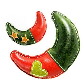 USD $ 13.79   All Cow Leather Star And Heart Pattern Moon Style