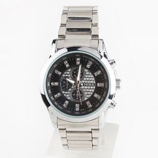 EUR € 17.65   hombre de acero reloj de pulsera de cuarzo analógico