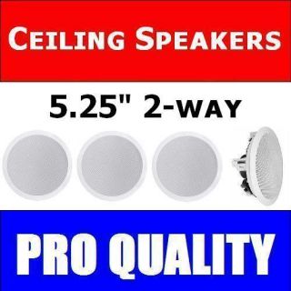 Flush Mount in Ceiling Speakers Home Theater Surround Sound 5 25