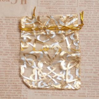 20 Styles 25 50 100pcs for Your Choice Organza Jewelry Bags 7x9cm 3x4