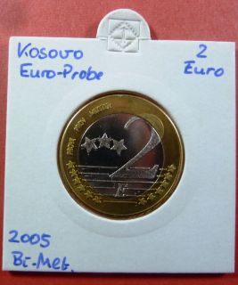 Kosovo 2005 Specimen Trial 2 Euro Coin Essai Pattern Probe