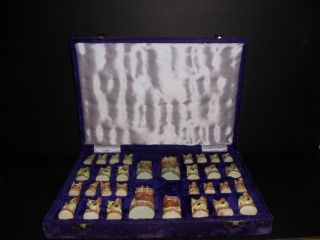 Indian chess set ,hand carved and painted, one of the kind set,tallest