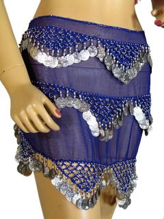  Belly dance Ready to Wear Hip Scarf from India, Waist = max 32