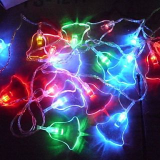 USD $ 17.36   6M 3W 32 LED RGB Light Wind bell Shaped Christmas String