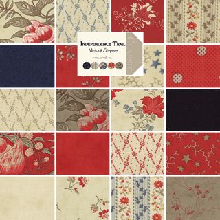 Moda INDEPENDENCE TRAIL Charm Pack 5 Fabric Squares Minick & Simpson