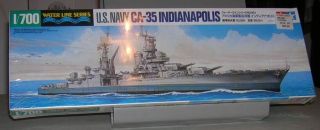 700 Tamiya USS Indianapolis CA 35 Battleship Plastic Model Kit