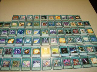 75 Yu Gi Oh Individual Spell Cards in Very Good Shape No Duplicates