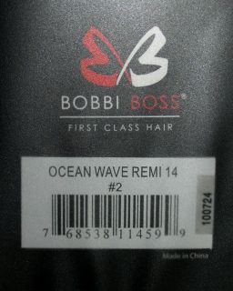 Bobbi Boss Indi Remi Ocean Wave Premium Virgin Weave Hair 14 Color 2