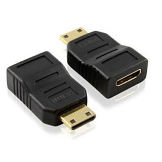 USD $ 9.39   Gold Plated Mini HDMI Male to Female Converter,