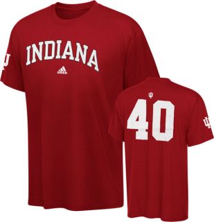 Indiana Hoosiers Adidas Youth Cardinal 40 Basketball Player T Shirt