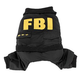 EUR € 13.42   Chaleco Con Pantalones del FBI para Perritos (XS XL