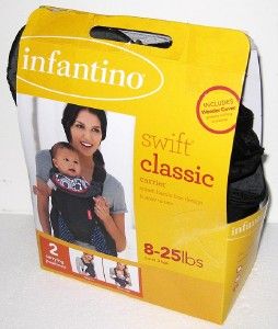 NEW IN BOX! INFANTINO SWIFT CLASSIC BABY CARRIER Infant Black Sling