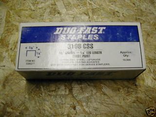 3108 Stainless Steel Duofast Staples 1 4 22 Gauge
