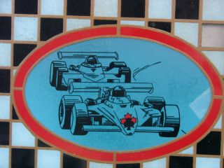 Canadian Club Whiskey Indy 500 Stained Glass Bar Sign