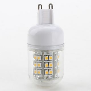 Lampadina LED a pannocchia, luce bianca/calda G9 48x3528 SMD 3W 150LM