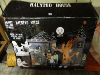   New Gemmy 12 Foot Airblown Inflatable Halloween Haunted House Castle