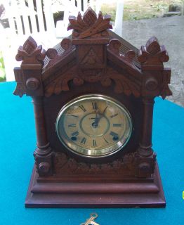 Beautiful Antique E Ingraham Cabinet Clock