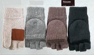 Mens Men Winter Rag Wool Glove Glomitts Mittens s M L XL Insulated