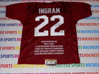 MARK INGRAM autographed signed Alabama Crimson Tide STAT Jersey INGRAM