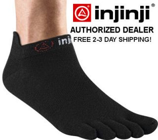 Injinji Performance Series Lightweight No Show Toe Socks s M L Black
