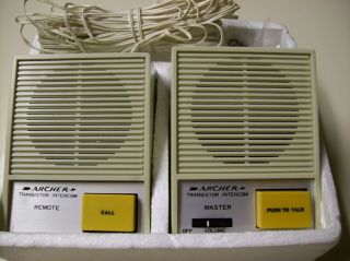 Vintage Archer Wired Transistor Intercom System