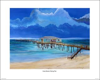 Outer Banks Fishing Pier by Bill Cottingham Jr
