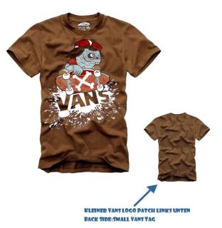 Vans Skateboard Streetwear T Shirt ES Insight Brown M