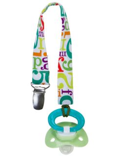 Iota Baby Pacifier Clip Alphabet Soup Collection Ibcl 10282 C R Gibson