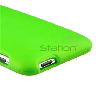For iPod Touch 2 3 2nd 3rd Gen Green Hard Case Cover Anti Glare Screen