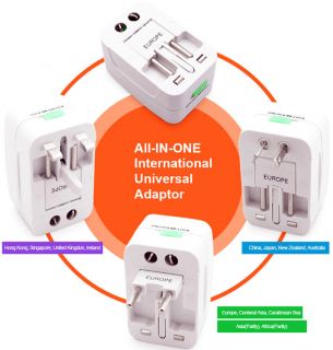  Charger Adapter All in One International AC Power Converter