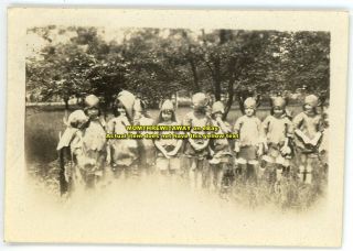 C1927 Photo Indianapolis Indiana in Orchard School Group Kids Brownie