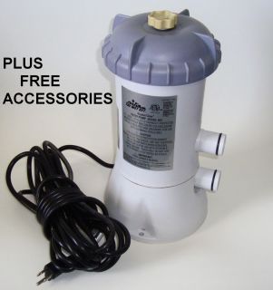 Intex Pool Pump 58603 with Free Accessorioes 530 GPH Model 603 “Used