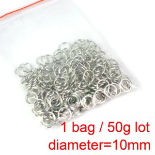 10mm Iron Rings DIY Accessories 50g About 190 Pcs Scarf Accessories PT