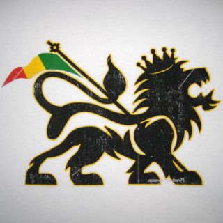 CONQUERING LION of JUDAH Roors Rasta Irie Dub Rastafari REGGAE T shirt