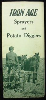 Iron Age 1917 Catalog Farm Equipment Bateman Orchard Sprayers Potato