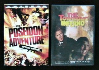 Irwin Allen 2 DVDs The Poseidon Adventure The Towering Inferno